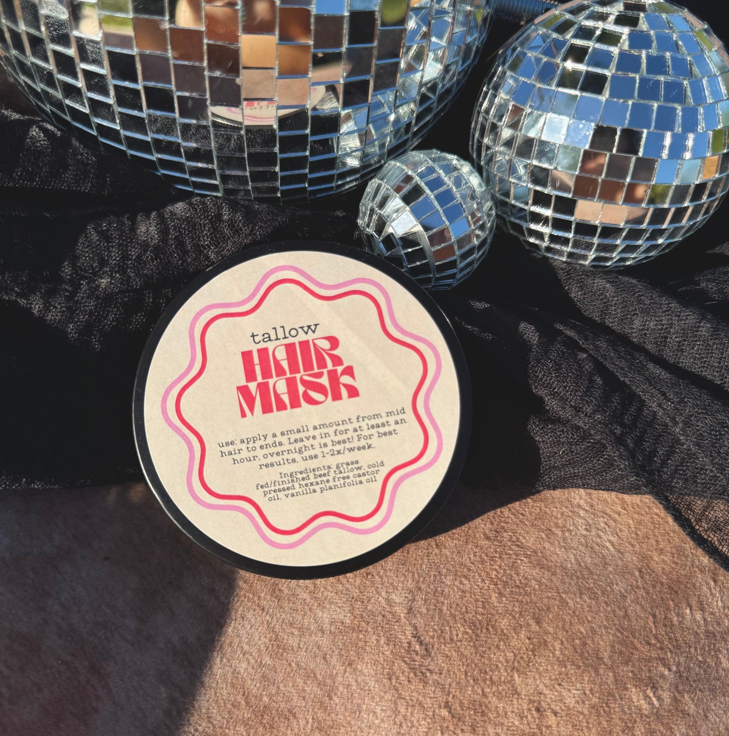 Tallow hair mask