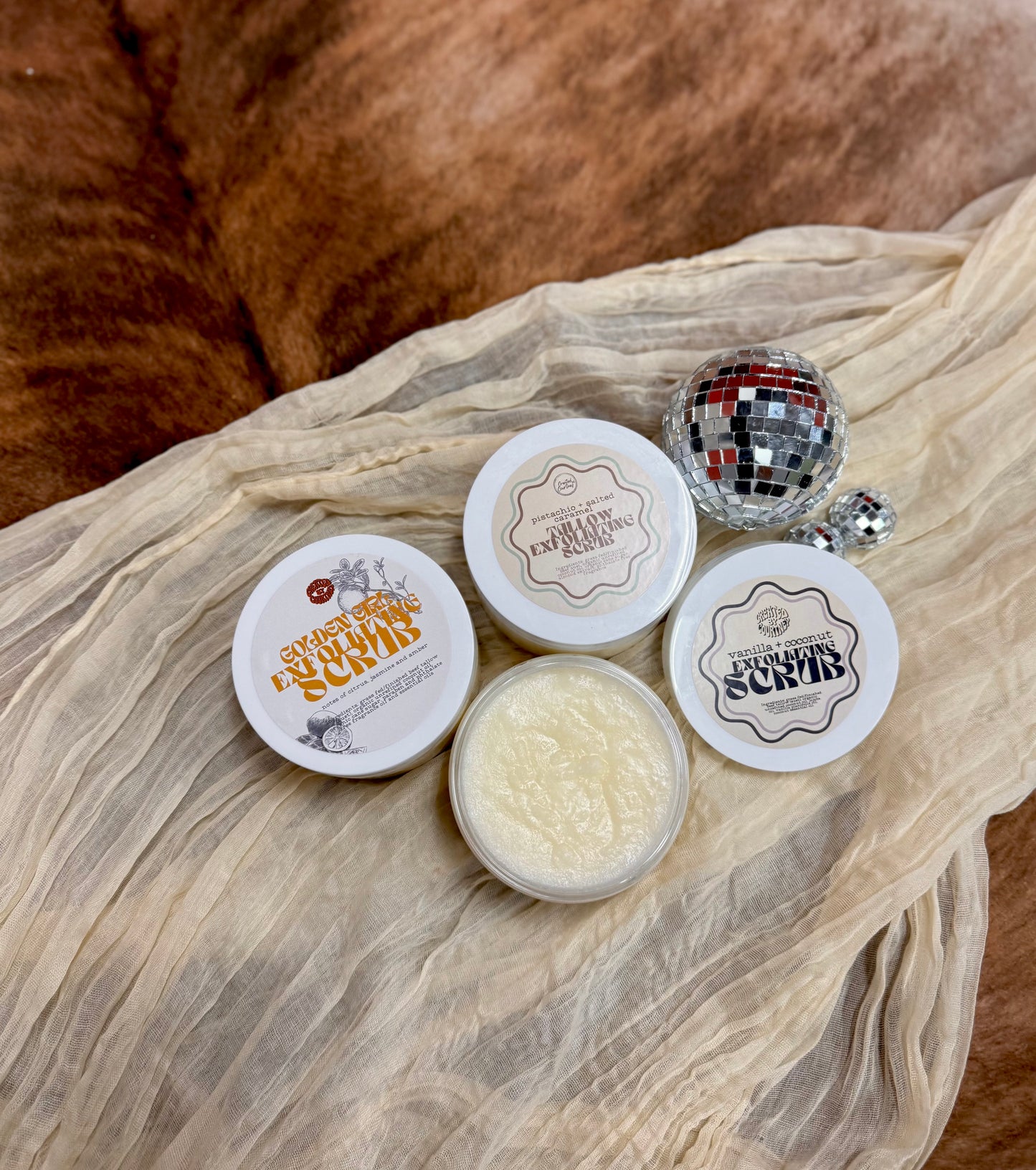 Tallow exfoliating scrub