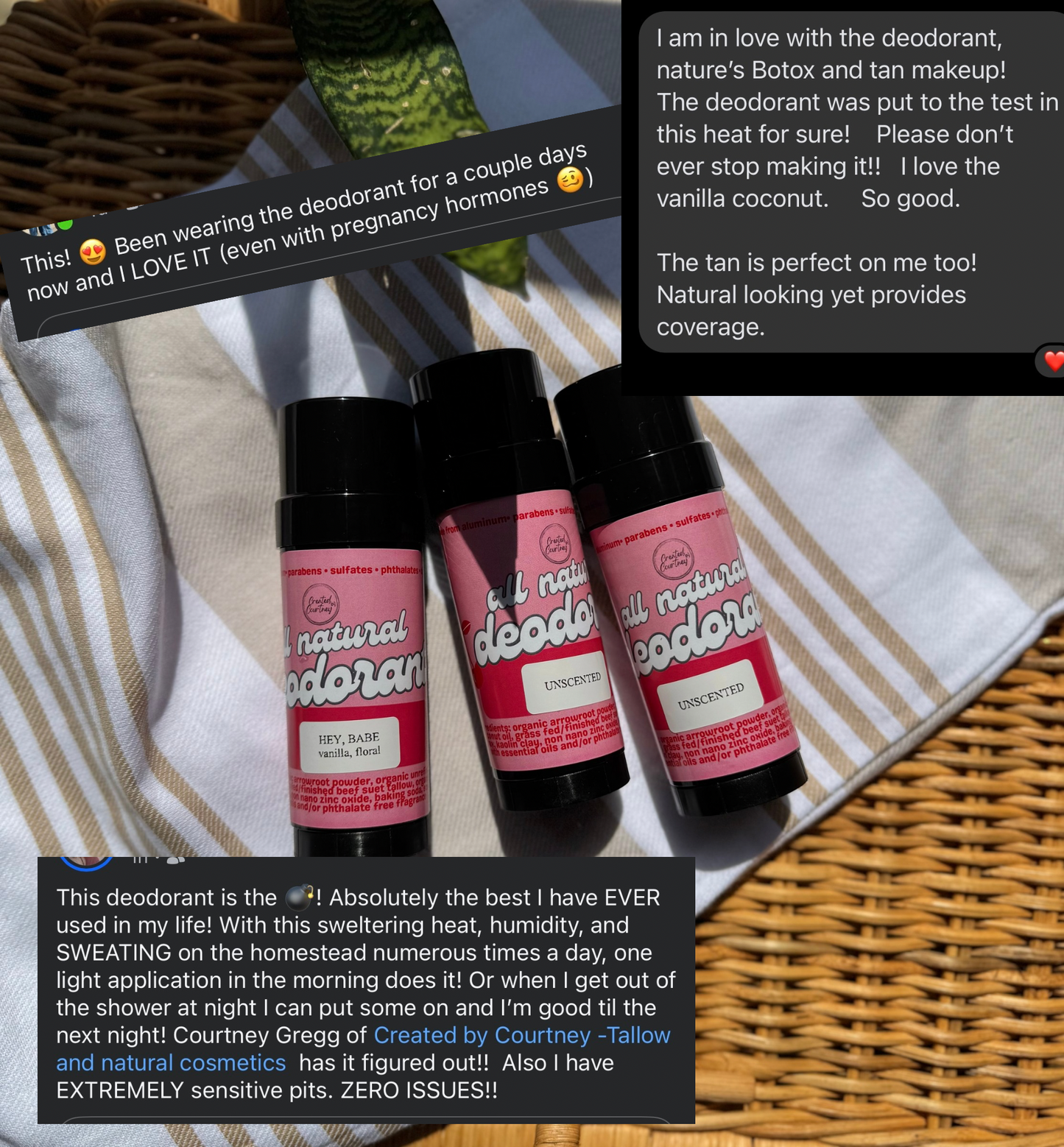 All natural deodorant