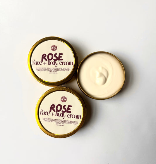 Rose infused face + body cream
