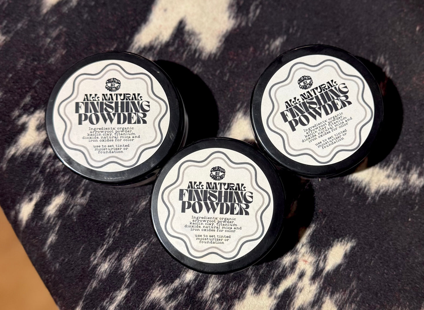 Finishing powder- all natural, talc free