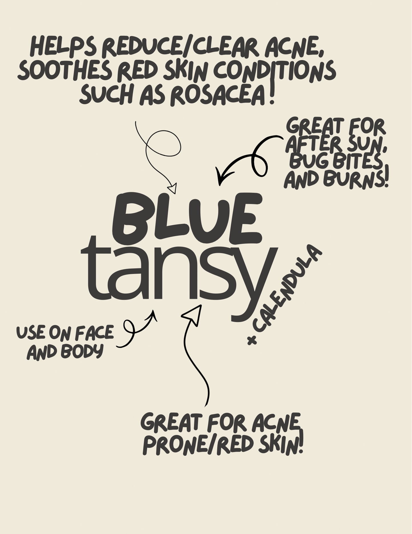 Blue Tansy + Calendula soothing tallow cream