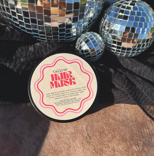 Tallow hair mask