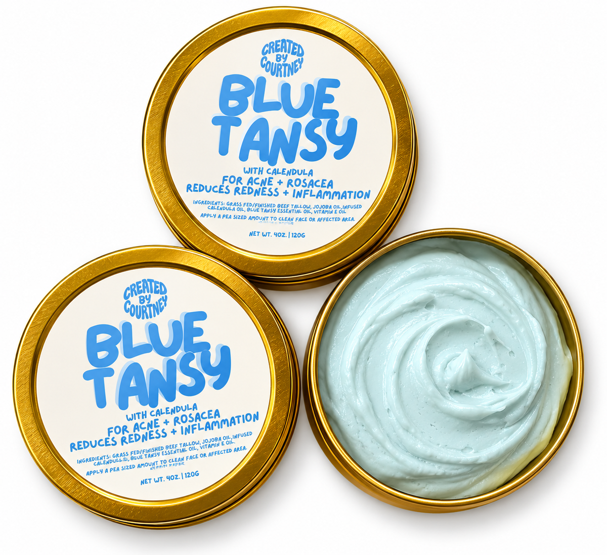 Blue Tansy + Calendula soothing tallow cream