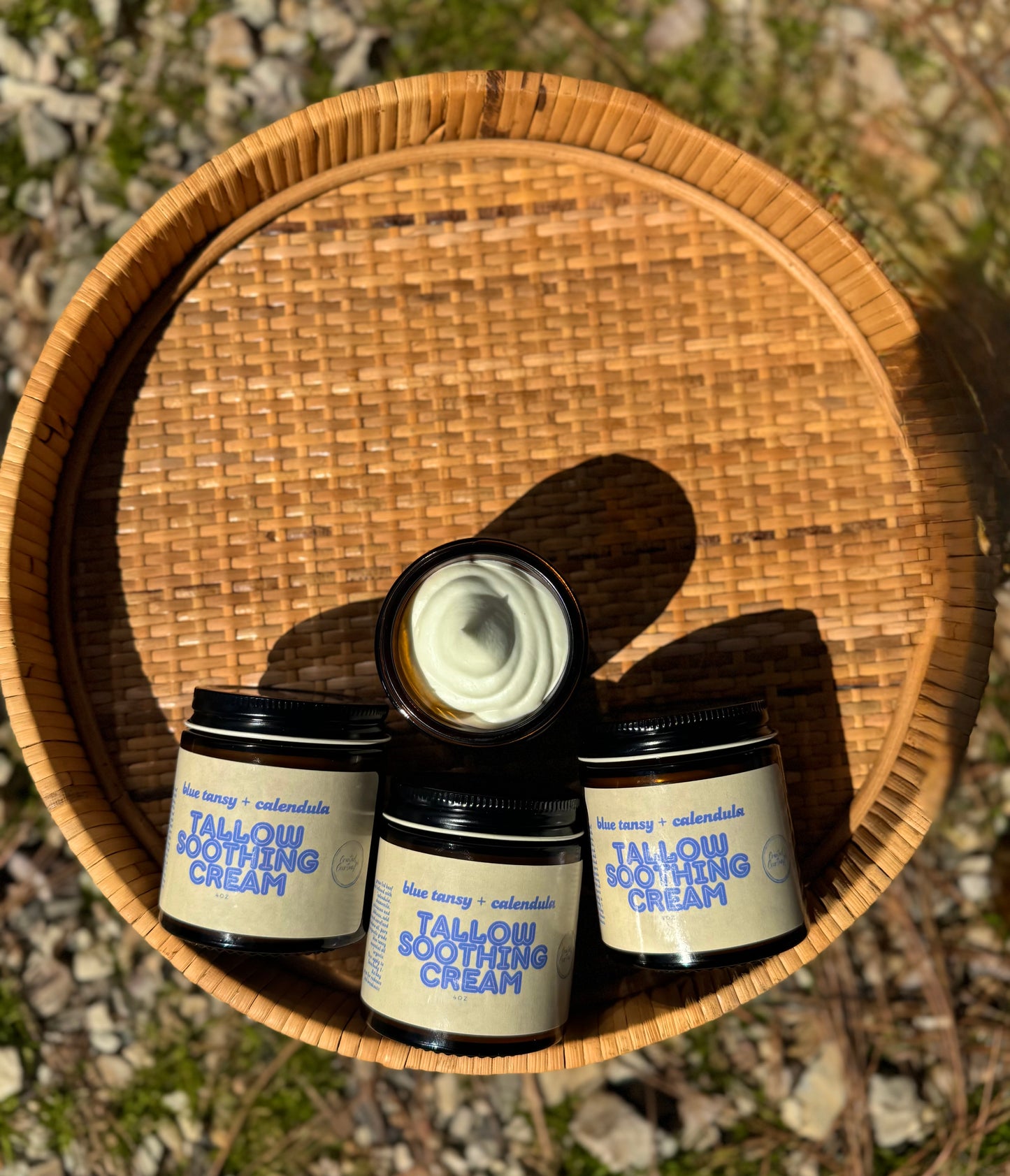 Blue Tansy + Calendula soothing tallow cream