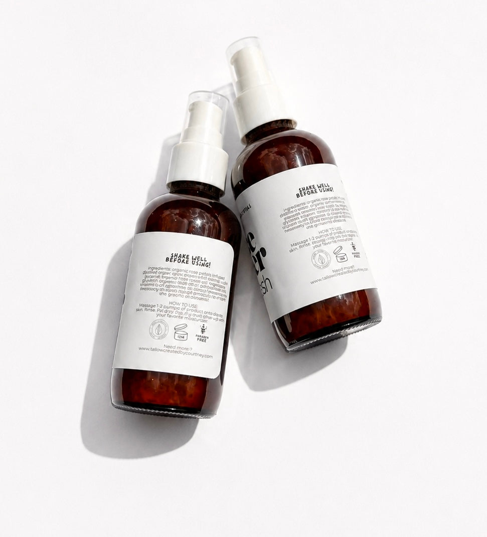 rosewater face wash