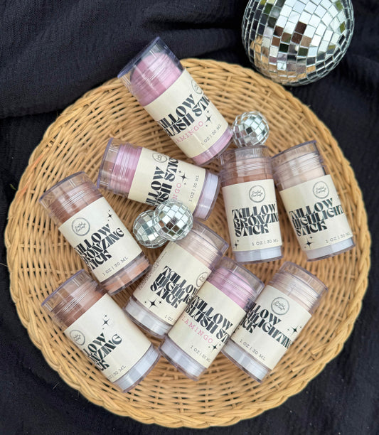 Tinted tallow sticks