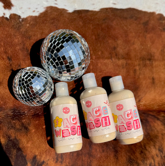 Rose water face wash SOLD OUT