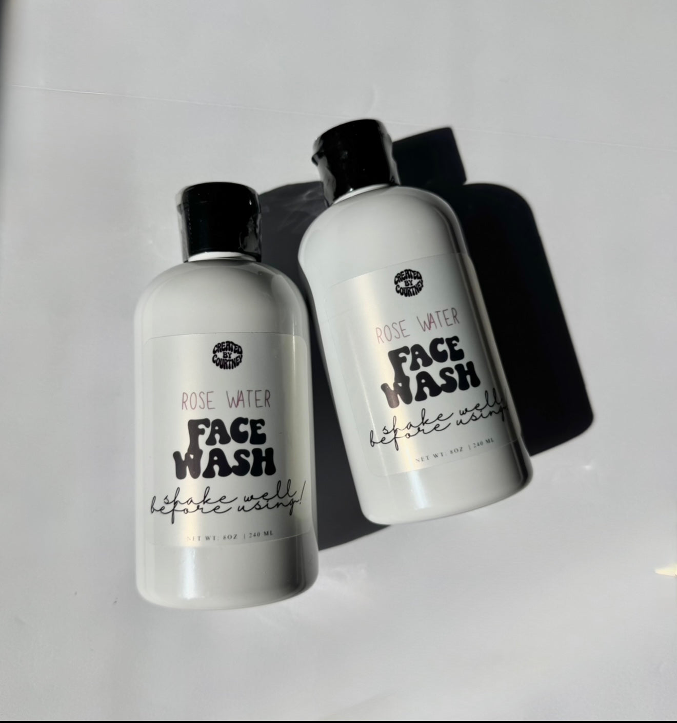 organic rose water face wash